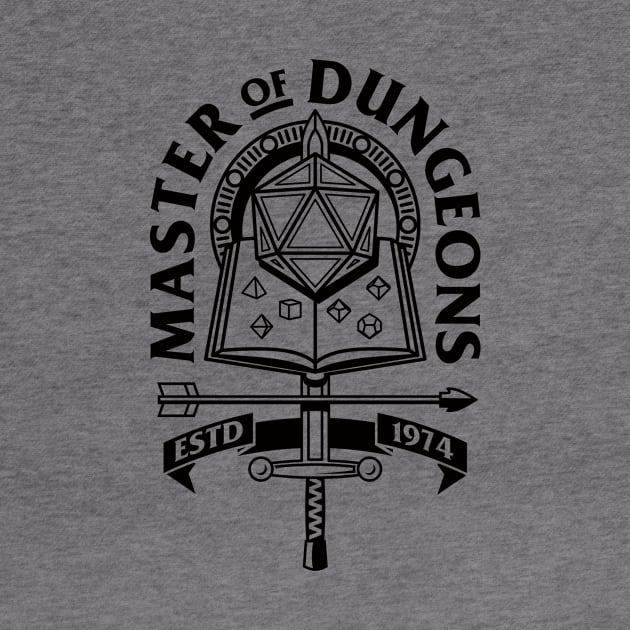 Dungeon Master Master of Dungeons and Dragons by Natural 20 Shirts